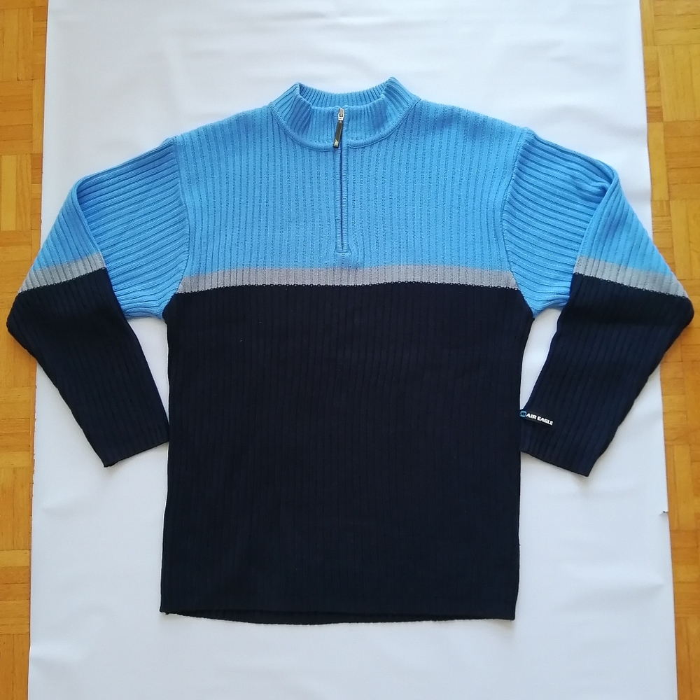 Air Eagle Y2K Zip Up Sweater XL